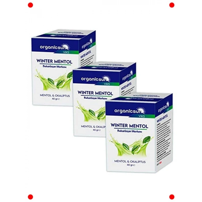Kış Mentol Okaliptus Buharlaşan Merhem Seti 3x40g