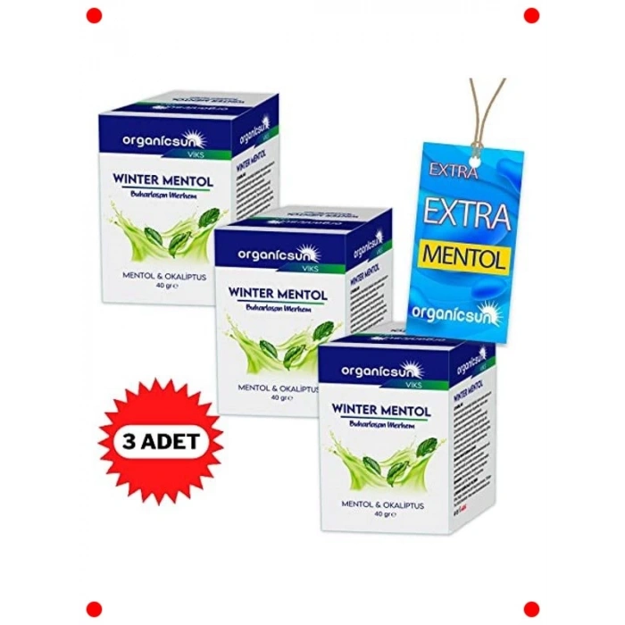 Kış Mentol Okaliptus Buharlaşan Merhem Seti 3x40g