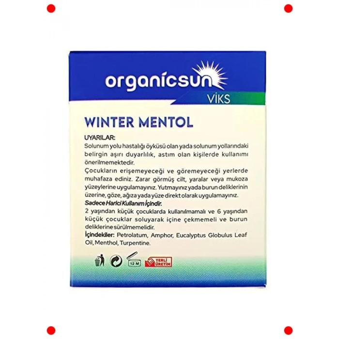 Kış Mentol Okaliptus Buharlaşan Merhem Seti 3x40g