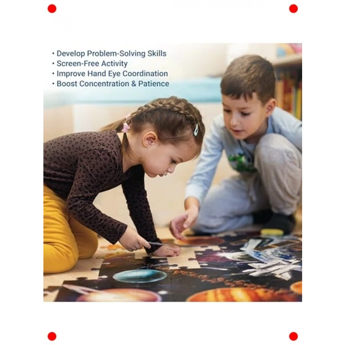 Kış Prensesleri Temalı 2x24 Parça Çocuk Puzzle Seti