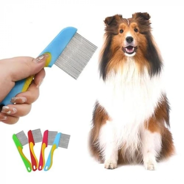 Kısa Metal Dişli Bit Tarağı, Sert Plastik Tutma Saplı