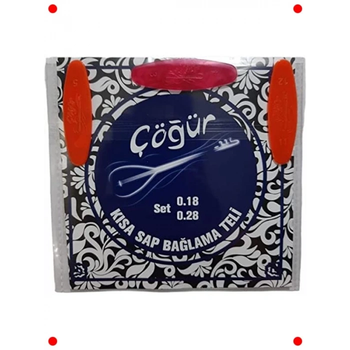 Kısa Sap Çöğür Bağlama Seti, 0.18 Teller ve 3 Tezene