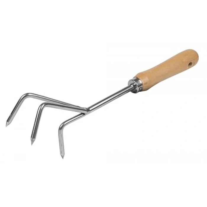 Kısa Saplı Paslanmaz Çelik Çatallı Kültüvatör