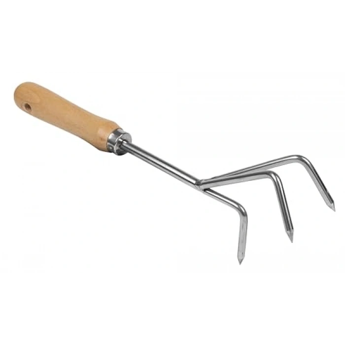 Kısa Saplı Paslanmaz Çelik Çatallı Kültüvatör