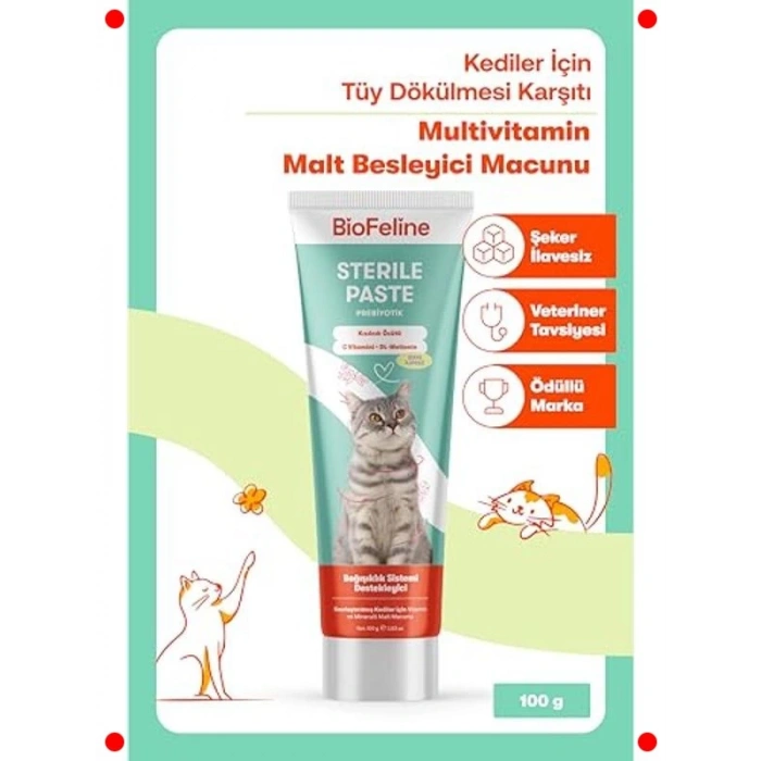 Kısır Kedi Multivitamin & Sterile Macun 100g