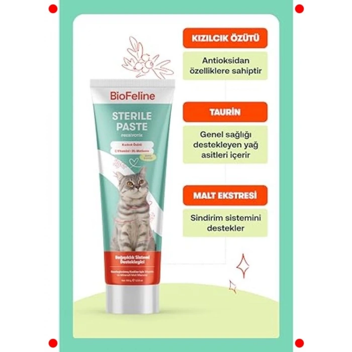 Kısır Kedi Multivitamin & Sterile Macun 100g