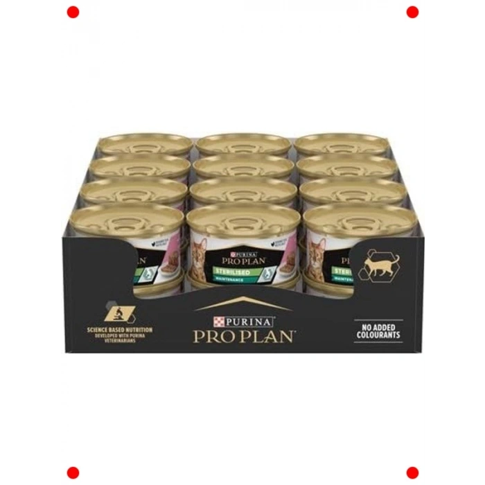 Kısır Kedi Somonlu Ton Balıklı Yaş Mama 24x85g