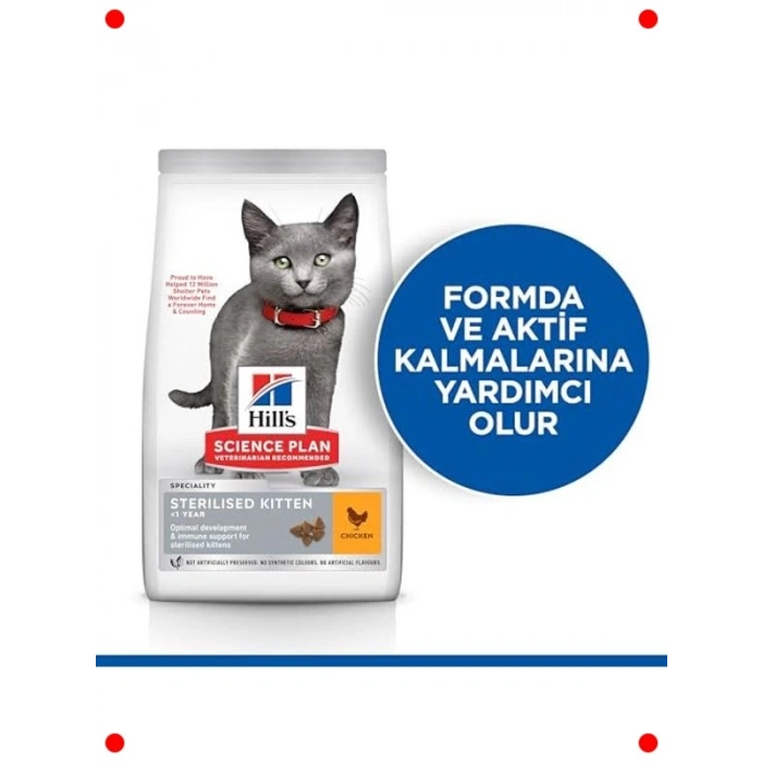Kısır Yavru Kedi Maması Tavuklu 10 kg