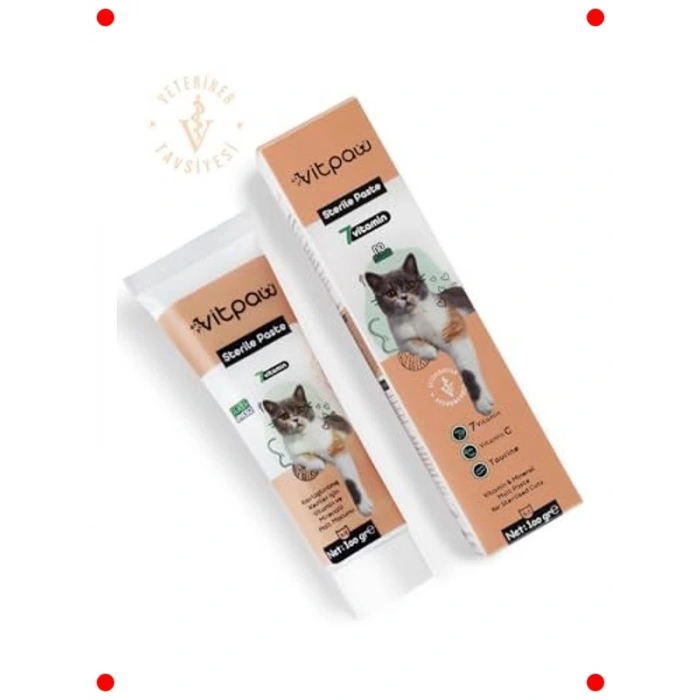 Kısırlaştırılmış Kediler İçin Multivitaminli Malt Macun (100 gr)