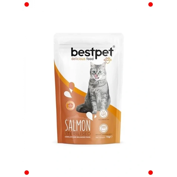 Kısırlaştırılmış Kediler İçin Somonlu Kuru Mama 1 Kg