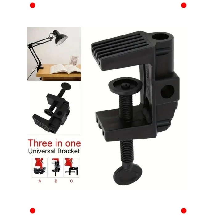 Kıskaçlı 3 Eklemli Ayarlanabilir Çalışma Lambası