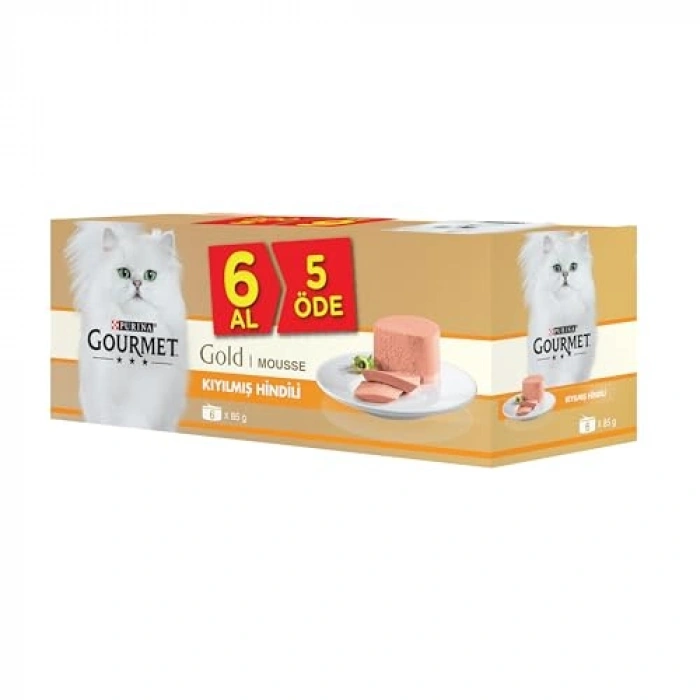 Kıyılmış Hindi Etli Kedi Konservesi, 85 Gr, Ekonomik Paket