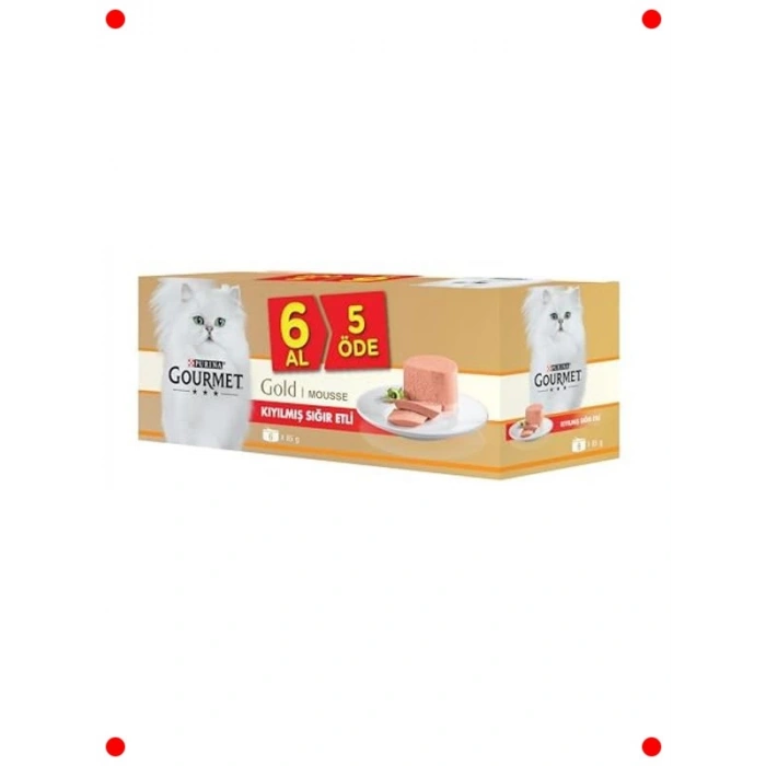 Kıyılmış Sığır Etli Kedi Konservesi Çoklu Paket