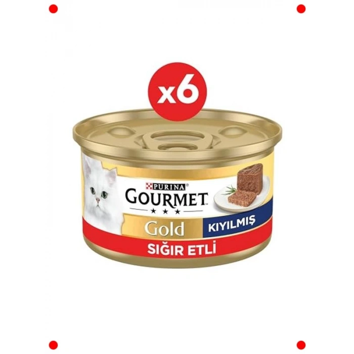 Kıyılmış Sığır Etli Kedi Konservesi Çoklu Paket