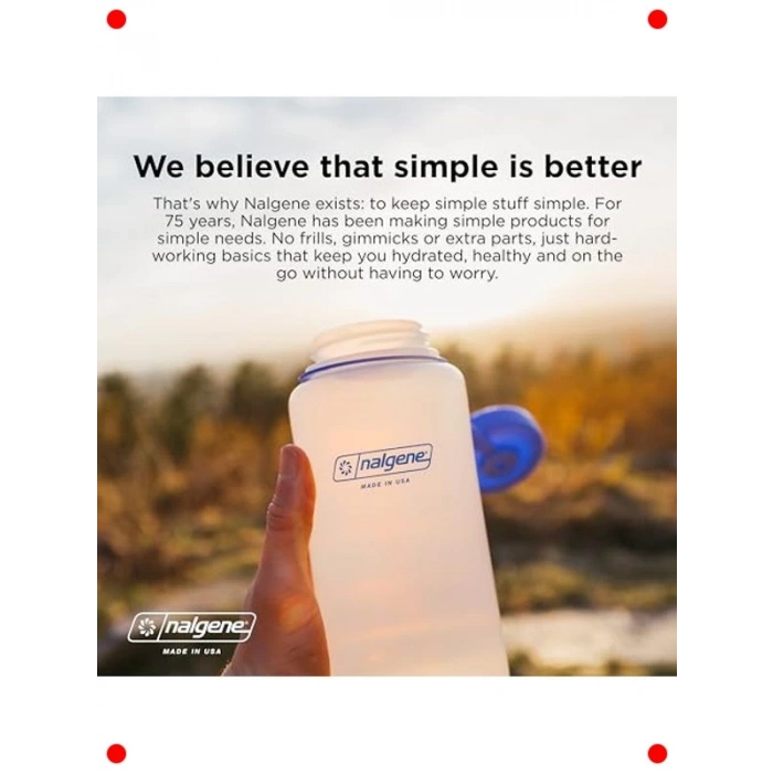 Klasik Dayanıklı Geniş Ağızlı İçecek Şişesi