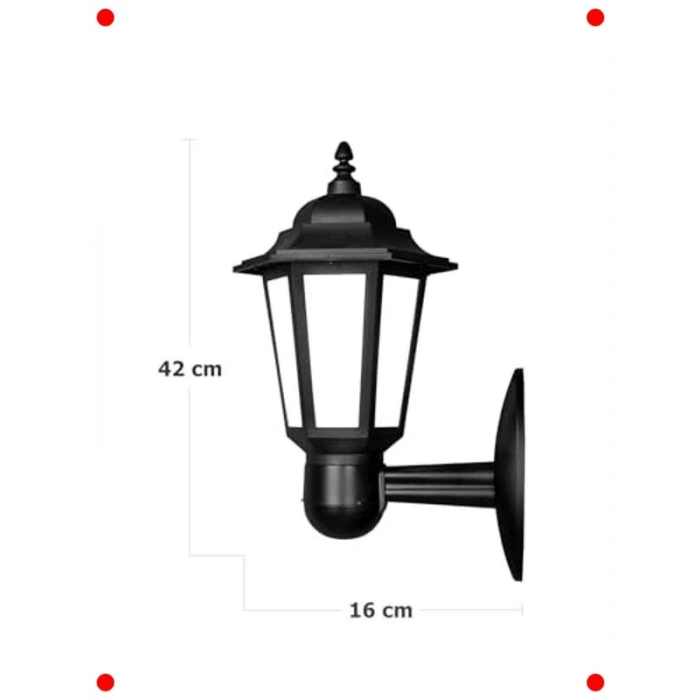 Klasik Dış Mekan Bahçe Aplik Lambası