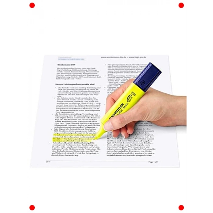 Klasik Fosforlu Kalem, Sarı Renk