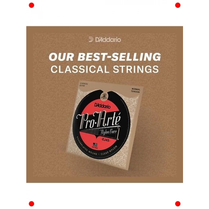 Klasik Gitar Tel Seti, Hafif Cilalı Yüzey