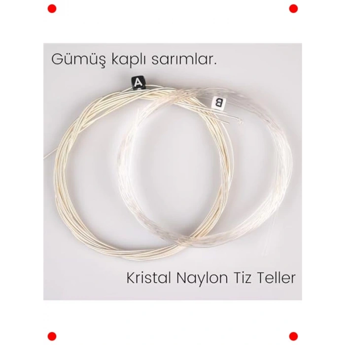 Klasik Gitar Teli - Kaplamalı, Sert Gerilim Seti
