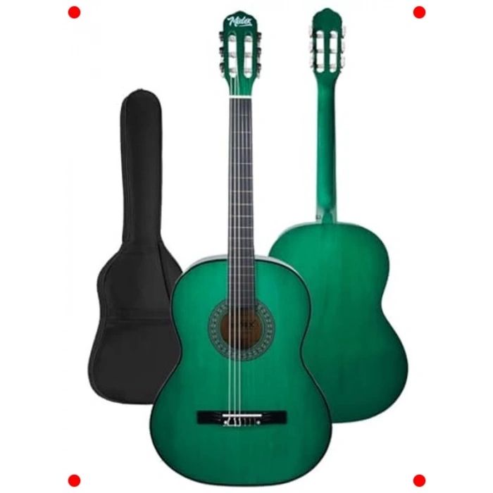 Klasik Gitar - Yetişkin Boy Full Set - Yeşil