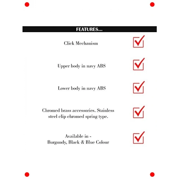 Klasik Lacivert Tükenmez Kalem