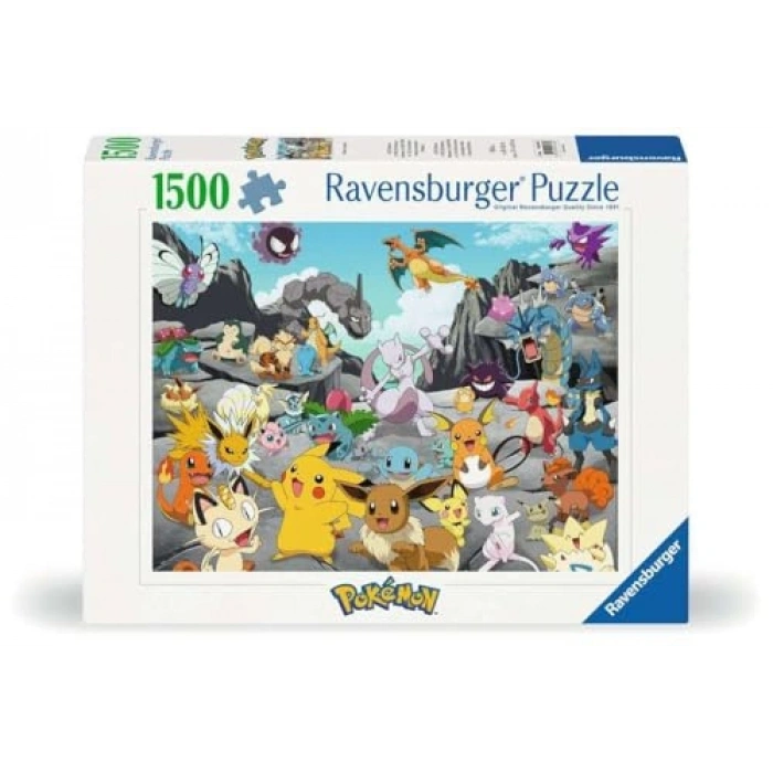 Klasik Pokemon Temalı 1500 Parça Puzzle ile Eğlenceli Zaman