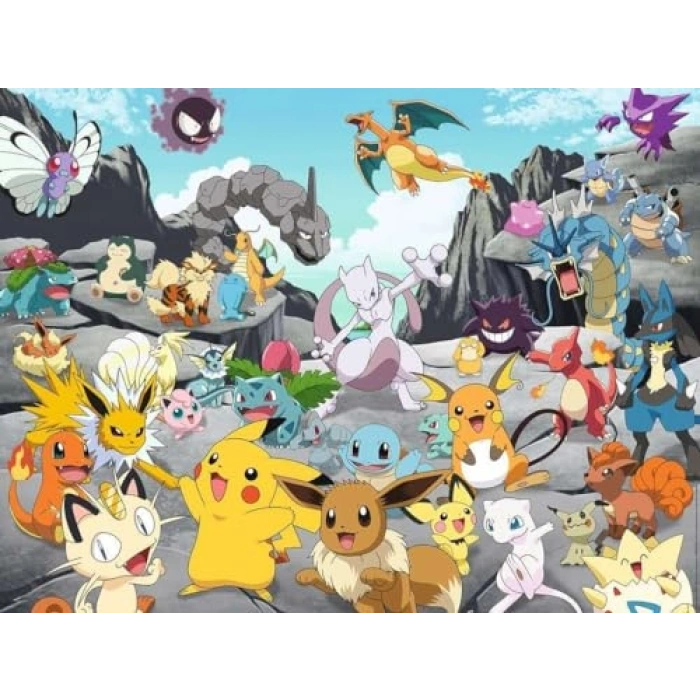 Klasik Pokemon Temalı 1500 Parça Puzzle ile Eğlenceli Zaman