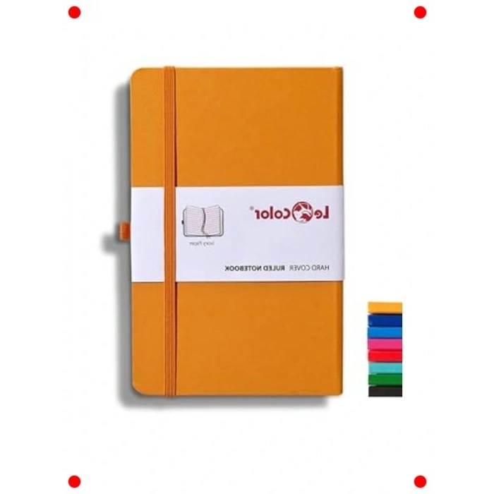 Klasik Tarihsiz Çizgili Defter, 13x21 cm, Turuncu