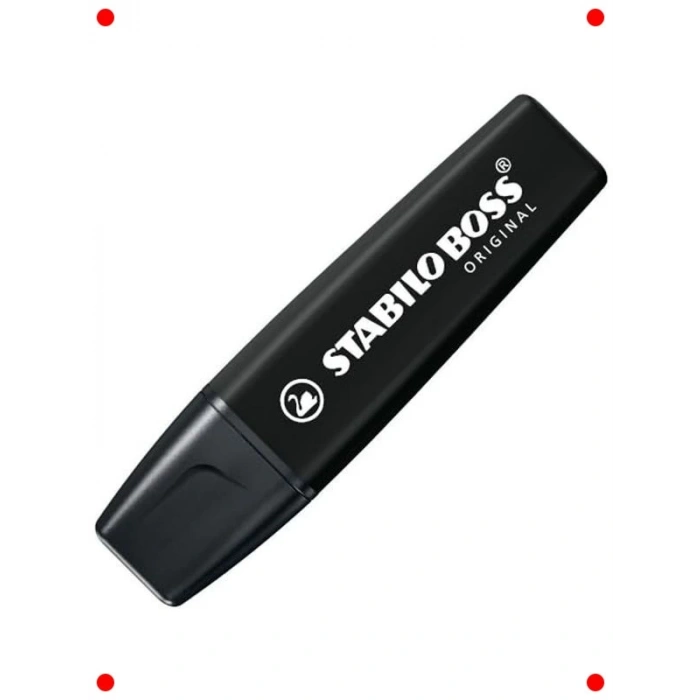 Klasik Tasarım Fosforlu Kalem - Siyah