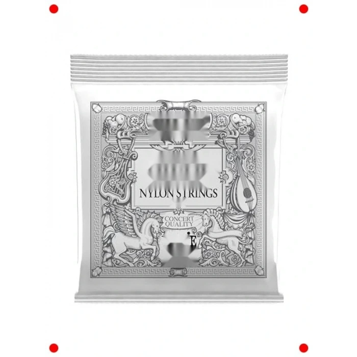 Klasik  Telleri Nlon Siyah & Gümüş Set