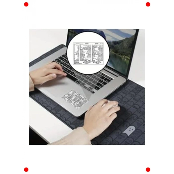 Klavye Kısayol Rehber Sticker Seti (Word & Excel)