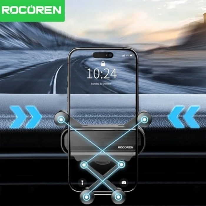 Klipsli Araç İçi Telefon Tutucu, Havalandırma Uyumlu