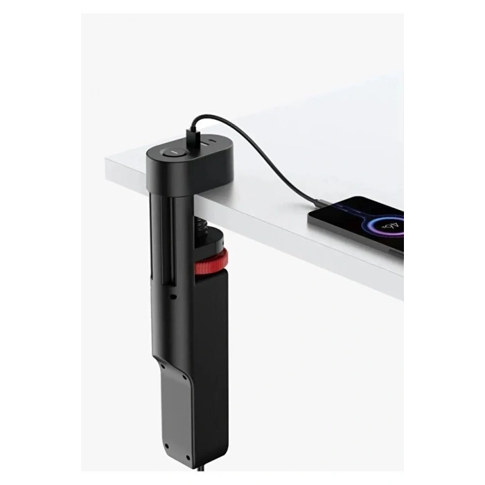 Klipsli Ayarlanabilir Priz, 3lü + 2 USB-A + 1 USB-C