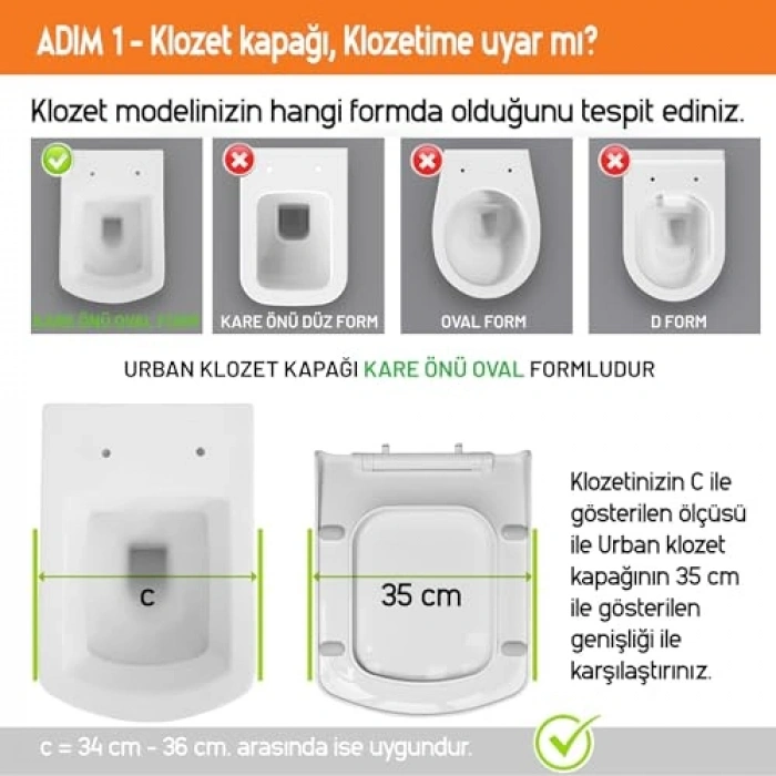 Klozet Kapağı, Yavaş Kapanma Özellikli