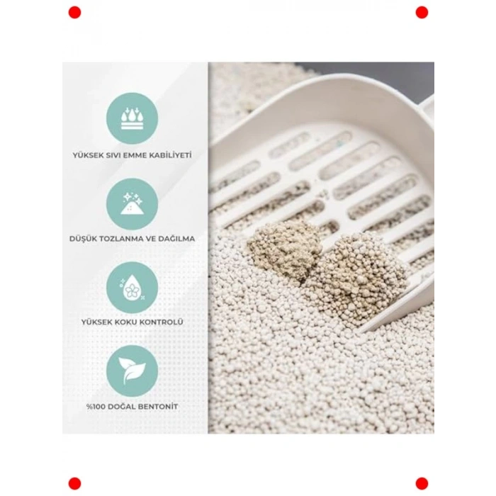 Kokusuz Bentonit Kedi Kumu 10 Litre