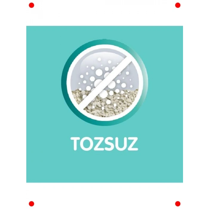 Kokusuz Beyaz Topaklanan Kedi Kumu 8L