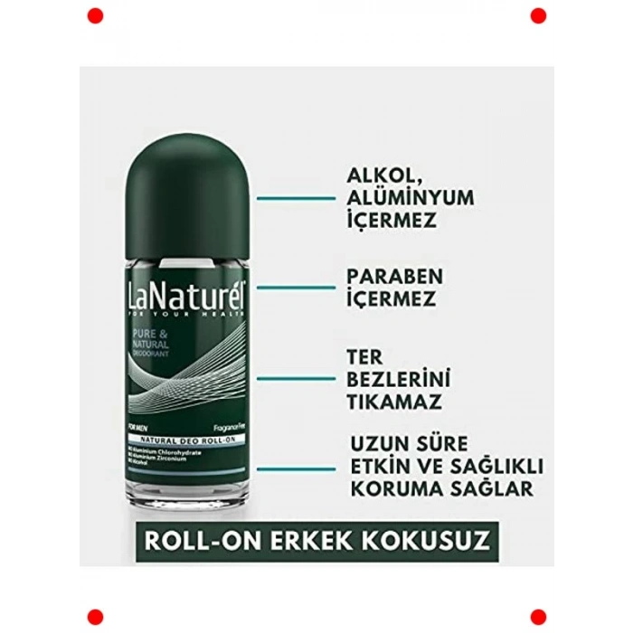 Kokusuz Erkek Roll-On Deodorant