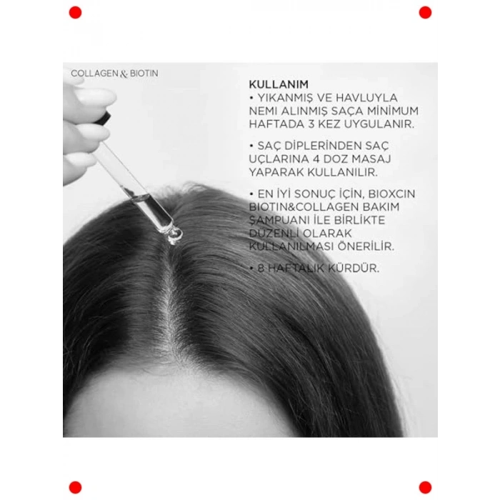 Kolajen & Biotin Saç Serumu - Dökülme Karşıtı Hacim