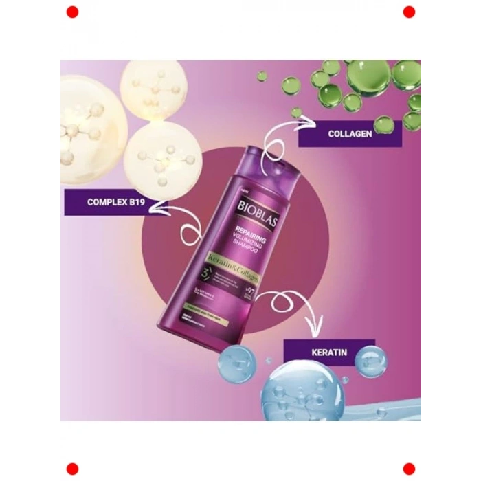 Kolajen & Keratin İçerikli Onarıcı Dolgunlaştırıcı Şampuan 360ml