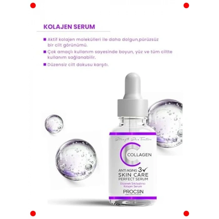 Kolajen Serum Kırışıklık Karşıtı & Cilt Yenileyici 20 ML