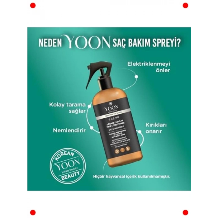 Kolajen ve Keratin İçerikli Vegan Saç Spreyi 250ml