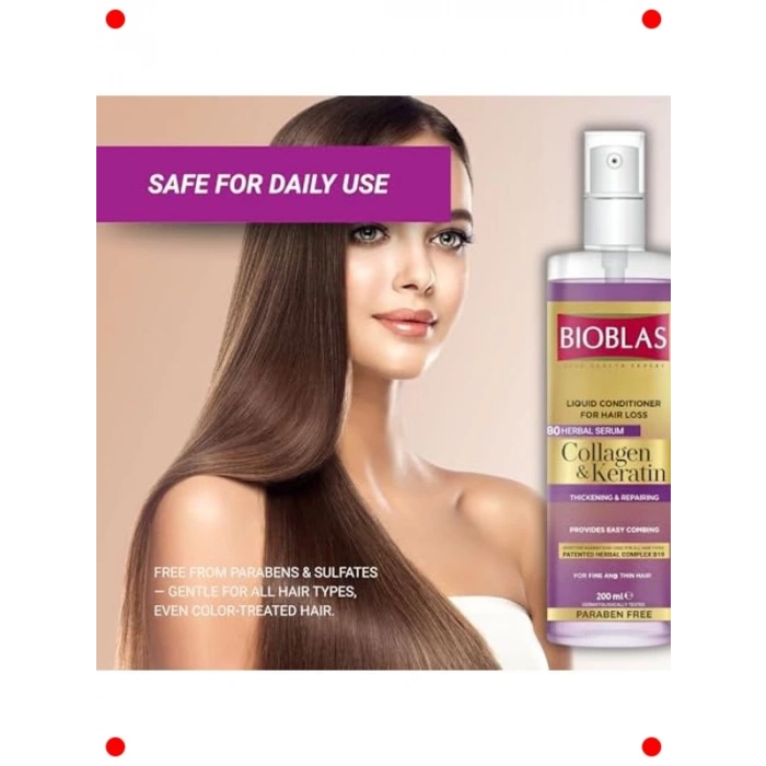 Kolajen ve Keratinli Sıvı Saç Kremi 200ml