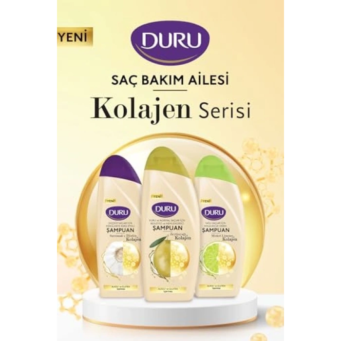Kolajen ve zeytinyağı içeren şampuan, 500 ml