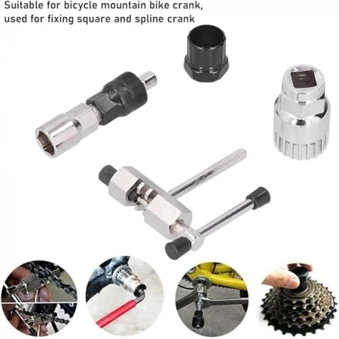 Kolay Kullanım İçin 4 Parça Anahtar ile Bisiklet Tar Seti