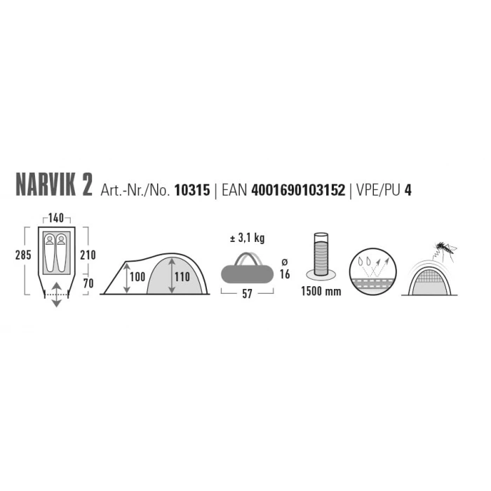 Kolay Kurulumlu 2 Kişilik Çadır, Taşıma Kolaylığı ile
