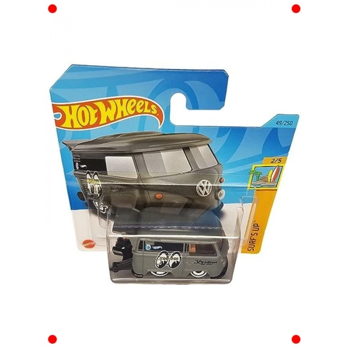 Koleksiyon Minyatür Kombi Araç - Sörf Temalı Gri