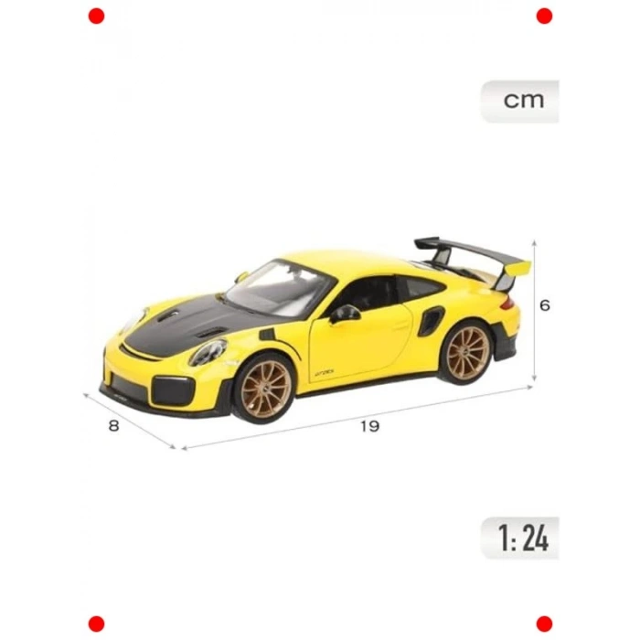 Koleksiyonluk 1:24 Ölçekli Spor Araç Modeli