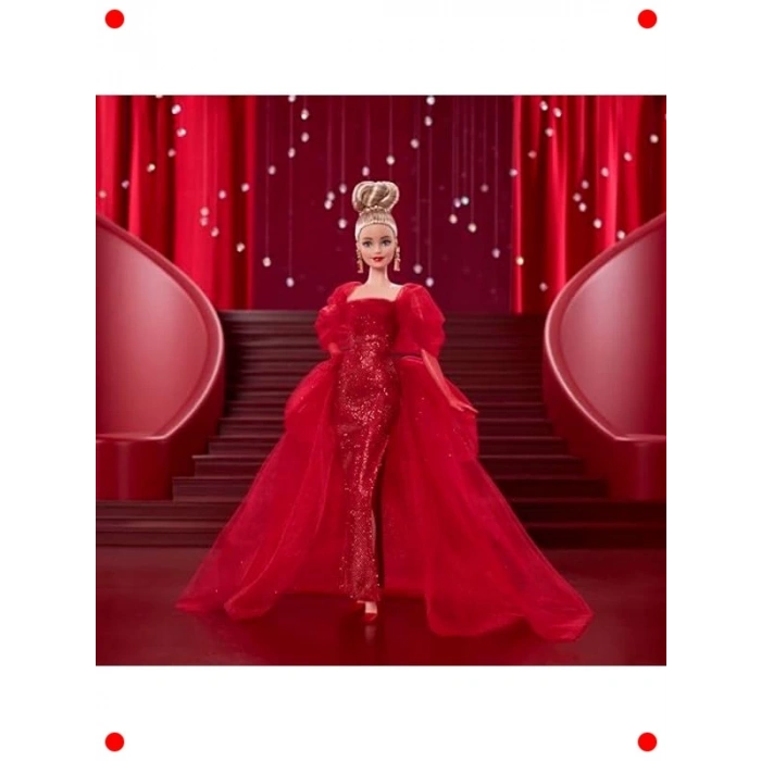 Koleksiyonluk Işıltılı Tül Elbiseli Bebek Figürü