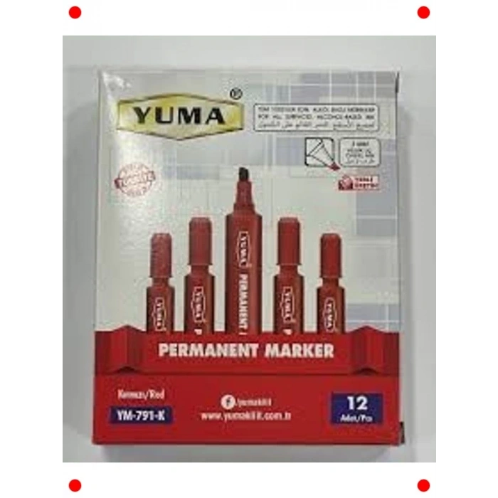 Koli Kalemi Yuvarlak Uçlu 12 Adet - Çok Renkli Set