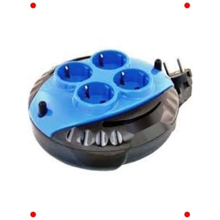 Kompakt Kablolu Priz Makarası 4lü (3 Metre)